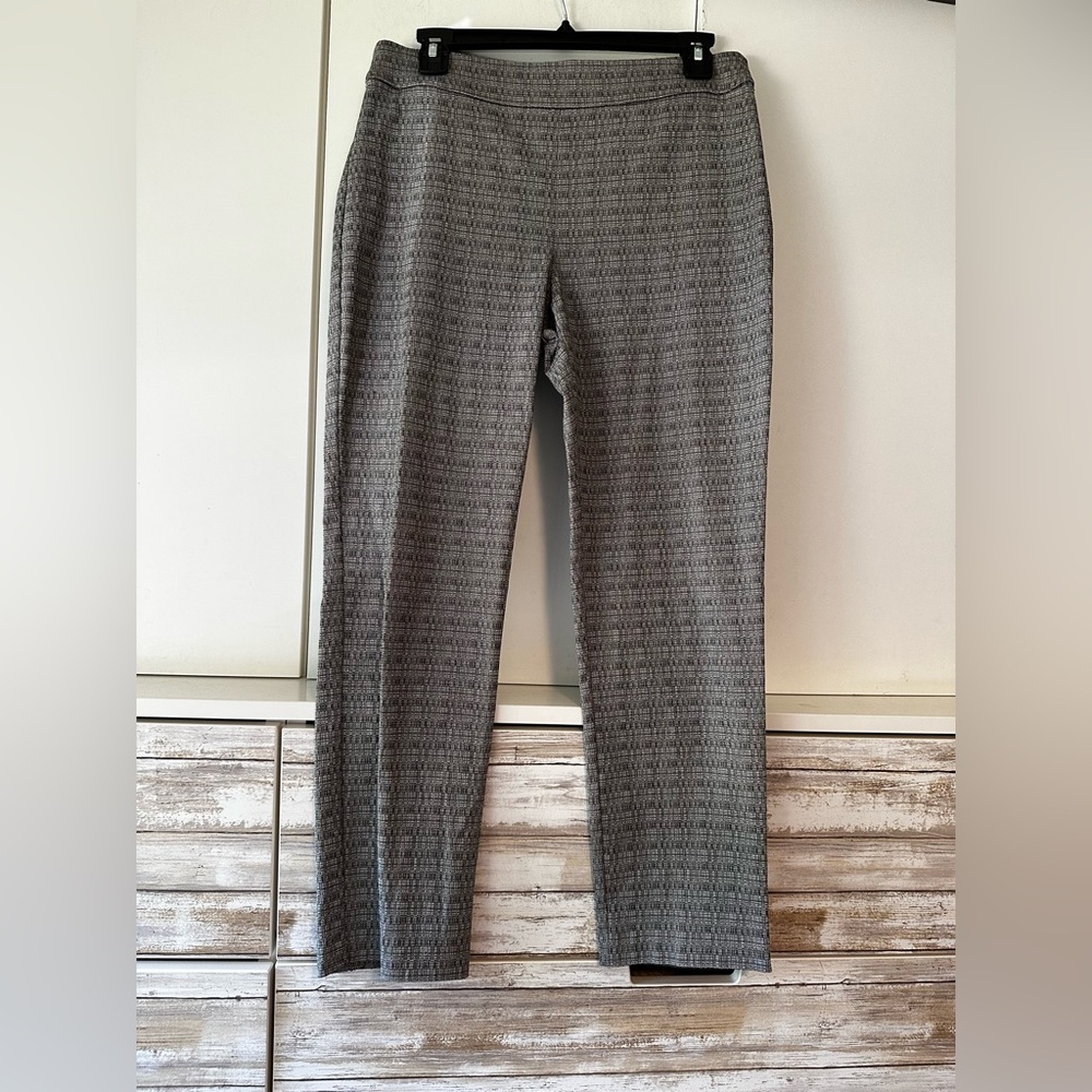 🖤 Attyre Petite Pull On Pants Plaid Stretch Career 10P